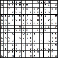 16 x 16 Sudoku Beispiel
