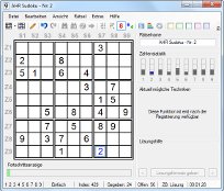 Ein Screenshot von AHR Sudoku 4.0.