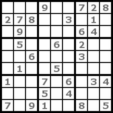 Sudoku Losungsbeispiel